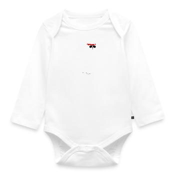 No Problama weiss - Baby Bio-Langarm-Body - Weiß - Vorne