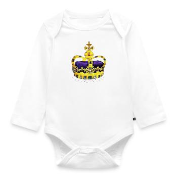 The Over - Crown - Organic Longsleeve Baby Bodysuit - white - Front