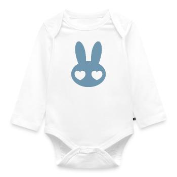 Rrrrabit - Organic Longsleeve Baby Bodysuit - white - Front