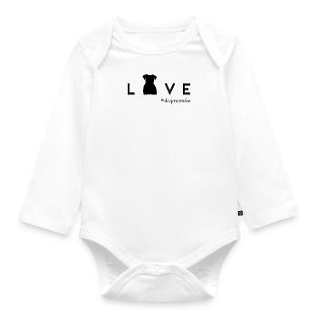 dogmom - Baby Bio-Langarm-Body - Weiß - Vorne
