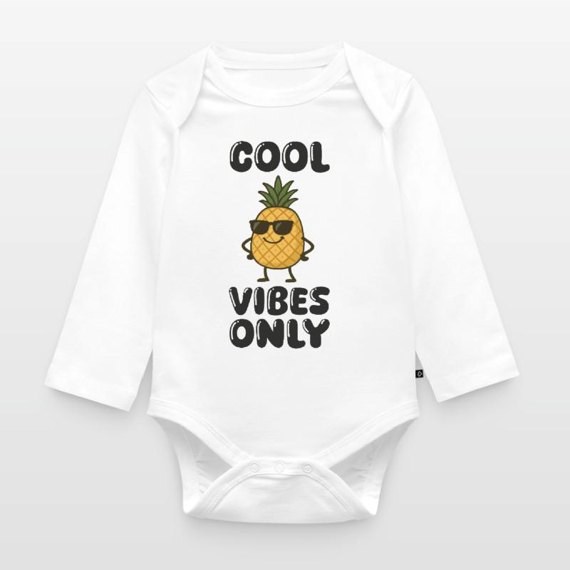 ananas comic Baby Bio-Langarm-Body