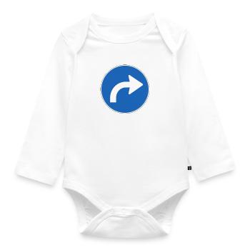 Turn - Organic Longsleeve Baby Bodysuit - white - Front