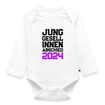 Hen Party 2024 Hen - Organic Longsleeve Baby Bodysuit - white - Front