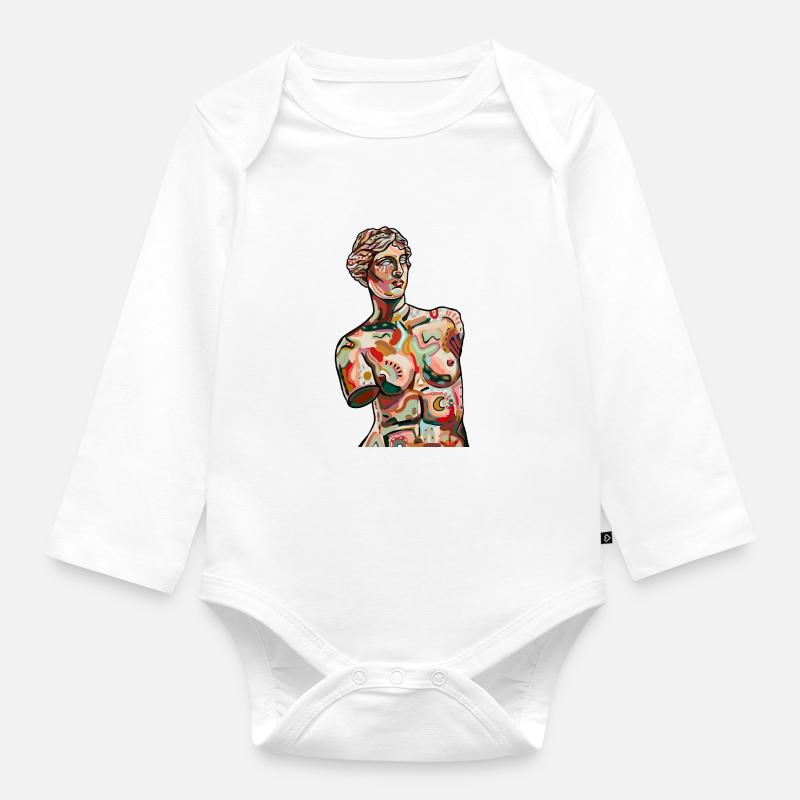 Venus - Baby Bio-Langarm-Body - Weiß