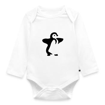 Bébé pingouin - bébé pingouin - Body Bébé bio manches longues - blanc - Devant