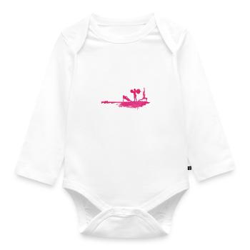 Sports women group - Organic Longsleeve Baby Bodysuit - white - Front