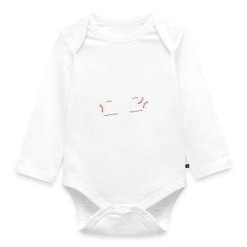 I can do everything through Christ Baseball Christian - Organic Longsleeve Baby Bodysuit - white - Front