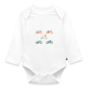 Divers E-bike, Vélo électrique, VTT - Body Bébé bio manches longues - blanc - Devant