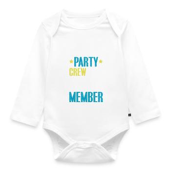 Équipage de Malle Party - Body Bébé bio manches longues - blanc - Devant