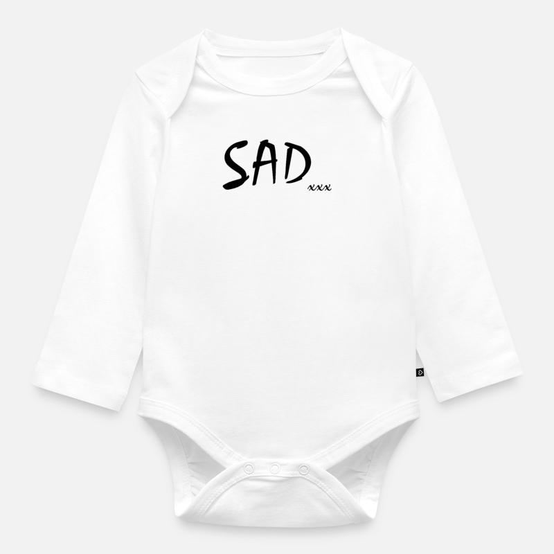 SAD - Body Bébé bio manches longues - blanc
