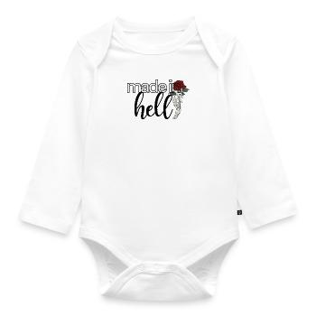 Made in Hell - Organic Longsleeve Baby Bodysuit - white - Front