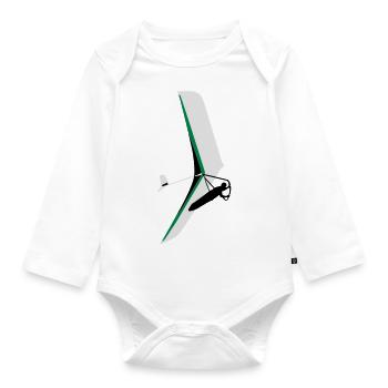 Hangglider Atos - Organic Longsleeve Baby Bodysuit - white - Front