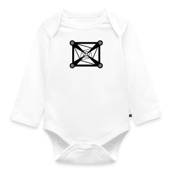 Traverse2 - Baby Bio-Langarm-Body - Weiß - Vorne