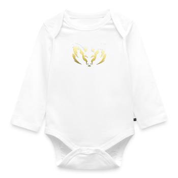 Cadeau de tatouage Bélier - Body Bébé bio manches longues - blanc - Devant