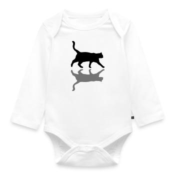 Kätzchen Katze - Body Bébé bio manches longues - blanc - Devant