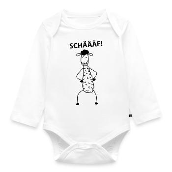 Chef - Baby Bio-Langarm-Body - Weiß - Vorne