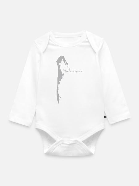 Insel Hiddensee - Baby Bio-Langarm-Body - Weiß