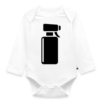 spray stylist - Organic Longsleeve Baby Bodysuit - white - Front