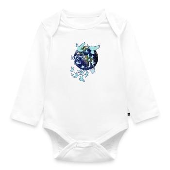 jour de la terre, sourds, sourds, oiseaux, troupeau d’oiseaux, terre - Body Bébé bio manches longues - blanc - Devant