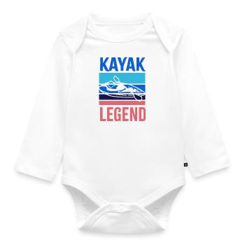 Kayak Legend Paddling Whitewater Wildlife Kayak - Body Bébé bio manches longues - blanc - Devant