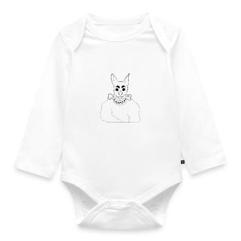 Entraîneur de chiens professionnel École - Body Bébé bio manches longues - blanc - Devant