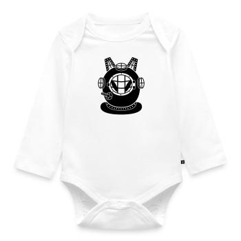 Divekuroeil - Organic Longsleeve Baby Bodysuit - white - Front