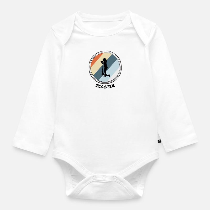 Scooter - Baby Bio-Langarm-Body - Weiß