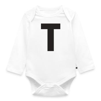 T - Body Bébé bio manches longues - blanc - Devant