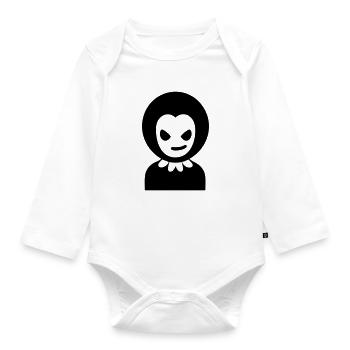 Vampir - Baby Bio-Langarm-Body - Weiß - Vorne