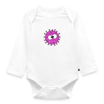 Corona - Organic Longsleeve Baby Bodysuit - white - Front