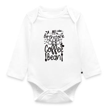 Coffee Sarcasm Friends Happiness Joy Cappuccino - Organic Longsleeve Baby Bodysuit - white - Front