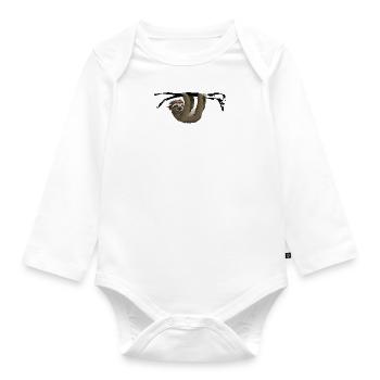 Sloth - I have to fuck - white - Organic Longsleeve Baby Bodysuit - white - Front
