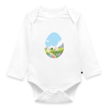 Le Festin de Pâques - Body Bébé bio manches longues - blanc - Devant