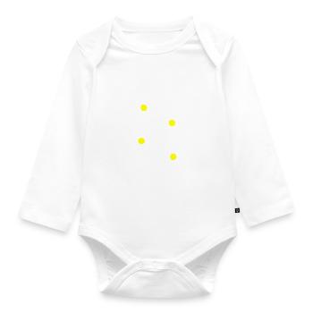 Flower White White Flower Flowers Gift Christmas - Organic Longsleeve Baby Bodysuit - white - Front