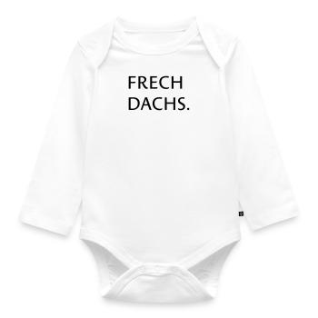 Frechdachs - Baby Bio-Langarm-Body - Weiß - Vorne