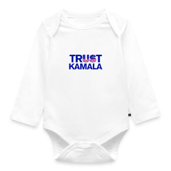 US Wahl 2024 - Baby Bio-Langarm-Body - Weiß - Vorne