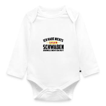Badener - Baby Bio-Langarm-Body - Weiß - Vorne