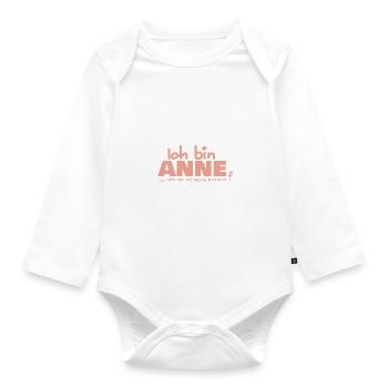 Anne - Baby Bio-Langarm-Body - Weiß - Vorne