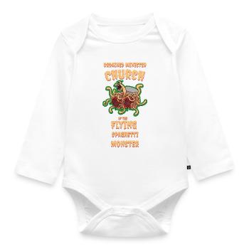 Ordinierte Seran Kirche Geschenk - Baby Bio-Langarm-Body - Weiß - Vorne