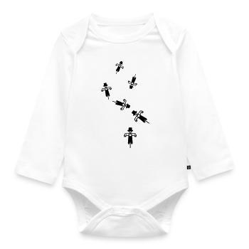 Scarecrow - Organic Longsleeve Baby Bodysuit - white - Front