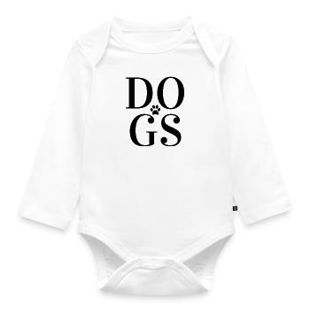 Dog Dogs Dog lover Dog Dogs Dog Lovers - Organic Longsleeve Baby Bodysuit - white - Front