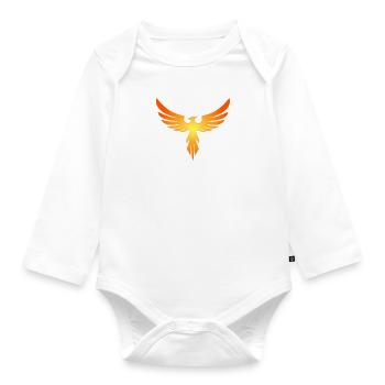 Phoenix Symbol - Baby Bio-Langarm-Body - Weiß - Vorne
