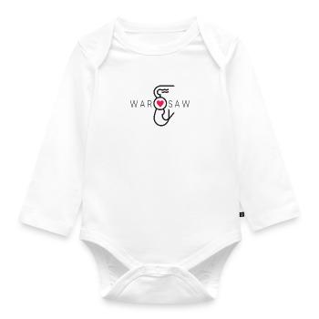 Sirène de Varsovie - Body Bébé bio manches longues - blanc - Devant