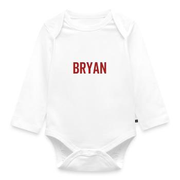 Pas de Bryan Pas de vie - Body Bébé bio manches longues - blanc - Devant