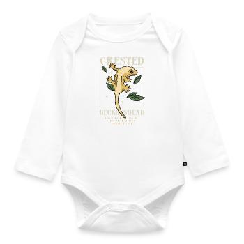Crested Geckos Cute Lizard Tropic Animal Reptiles - Organic Longsleeve Baby Bodysuit - white - Front