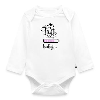 tante 2023 2f 19 - Baby Bio-Langarm-Body - Weiß - Vorne
