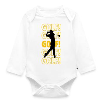 Golf golf Golf - Baby Bio-Langarm-Body - Weiß - Vorne