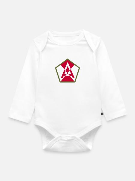 Fünfzehnte Armee - Baby Bio-Langarm-Body - Weiß