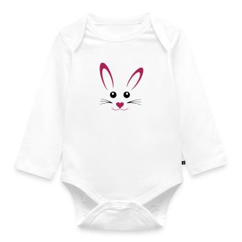 hase - Body Bébé bio manches longues - blanc - Devant