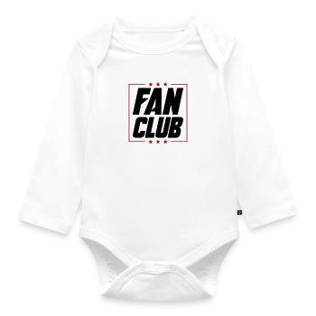 Fan Club - Baby Bio-Langarm-Body - Weiß - Vorne